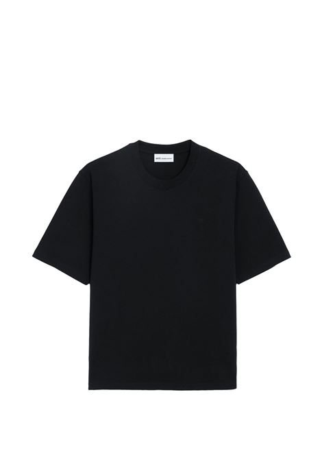 t-shirt tonal adc uomo nera AMI PARIS | UTS341.726001